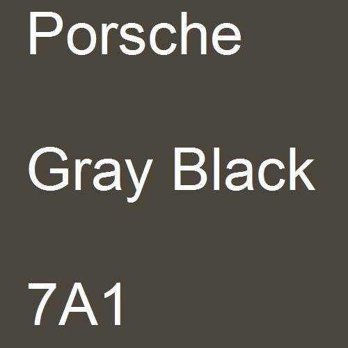 Porsche, Gray Black, 7A1.